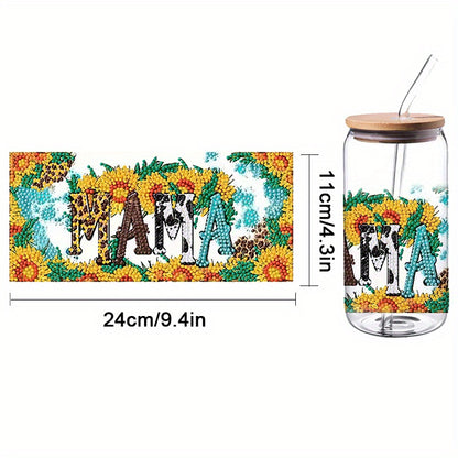4PCS DIY diamond painting cup stickers (without cup) | MAMA