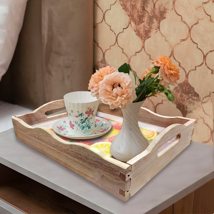 Diamond Painting Wooden Trays With Handle - Fruit