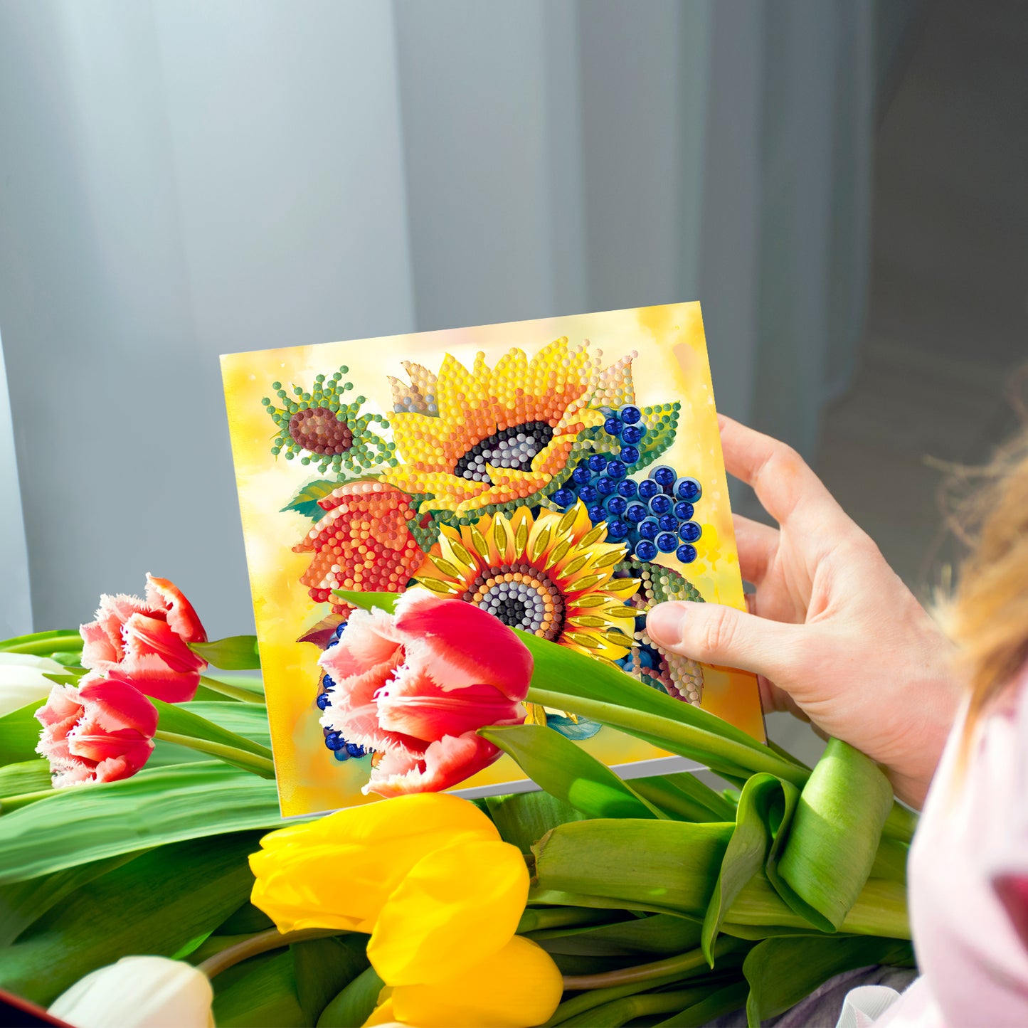 12pcs DIY Christmas Greeting Cards | flower
