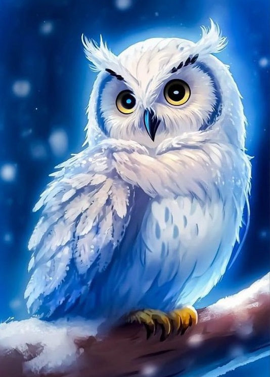 Free AB  Diamond Painting | Owl