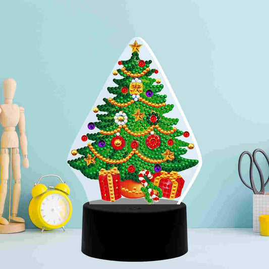 DIY Diamond Painting LED Light Sign-Christmas tree