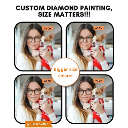 Custom Diamond Painting - Paint with Diamonds Art(The larger the size, the more realistic)