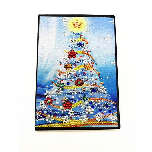 A5 5D Notebook DIY Part Special Shape Rhinestone Diary Book | Christmas tree
