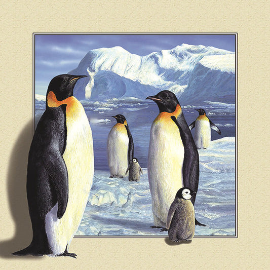 3D Animal Series | Penguin | Full Round/Square Diamond Painting Kits