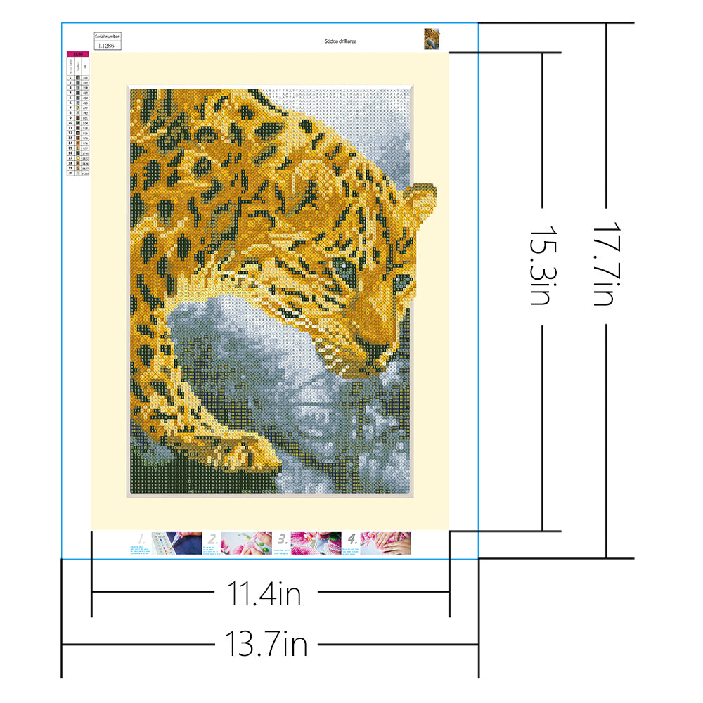 Leopard | Full Round Diamond Painting Kits