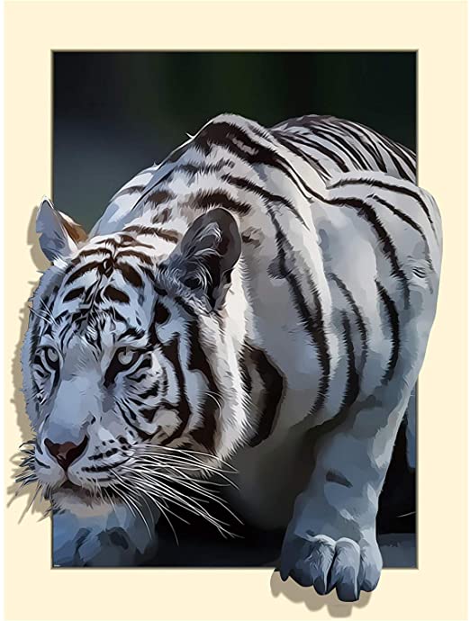Tiger infested  | Full Round Diamond Painting Kits (30x40cm)