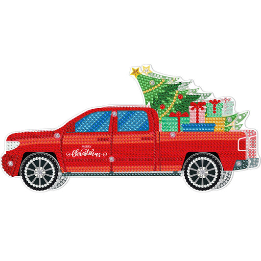 Christmas | Diamond Painting Driving Toy Car | Led Light Pad Decoratio
