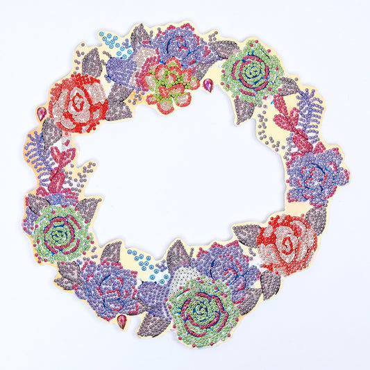 DIY diamond painting wreath - Flower