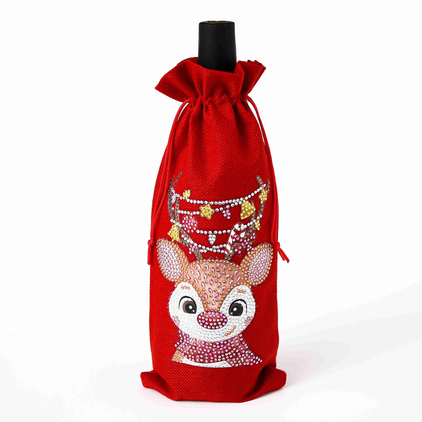 DIY Diamond Wine Gift Bag Decoration | Sika deer