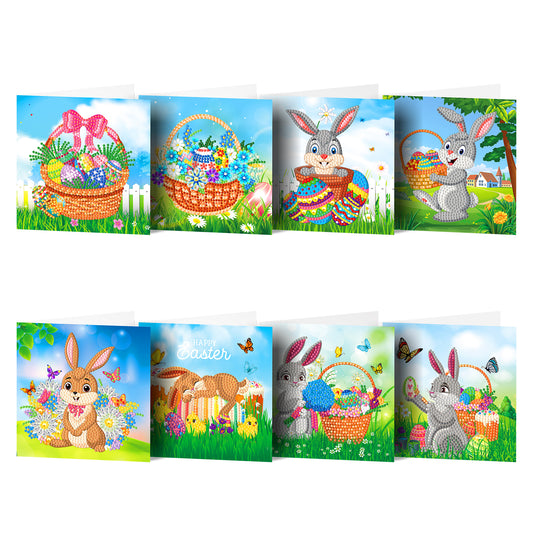 Easter series card | Diamond painting | Eight-piece set