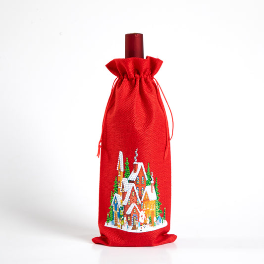 DIY Diamond Wine Gift Bag Decoration | Christmas house