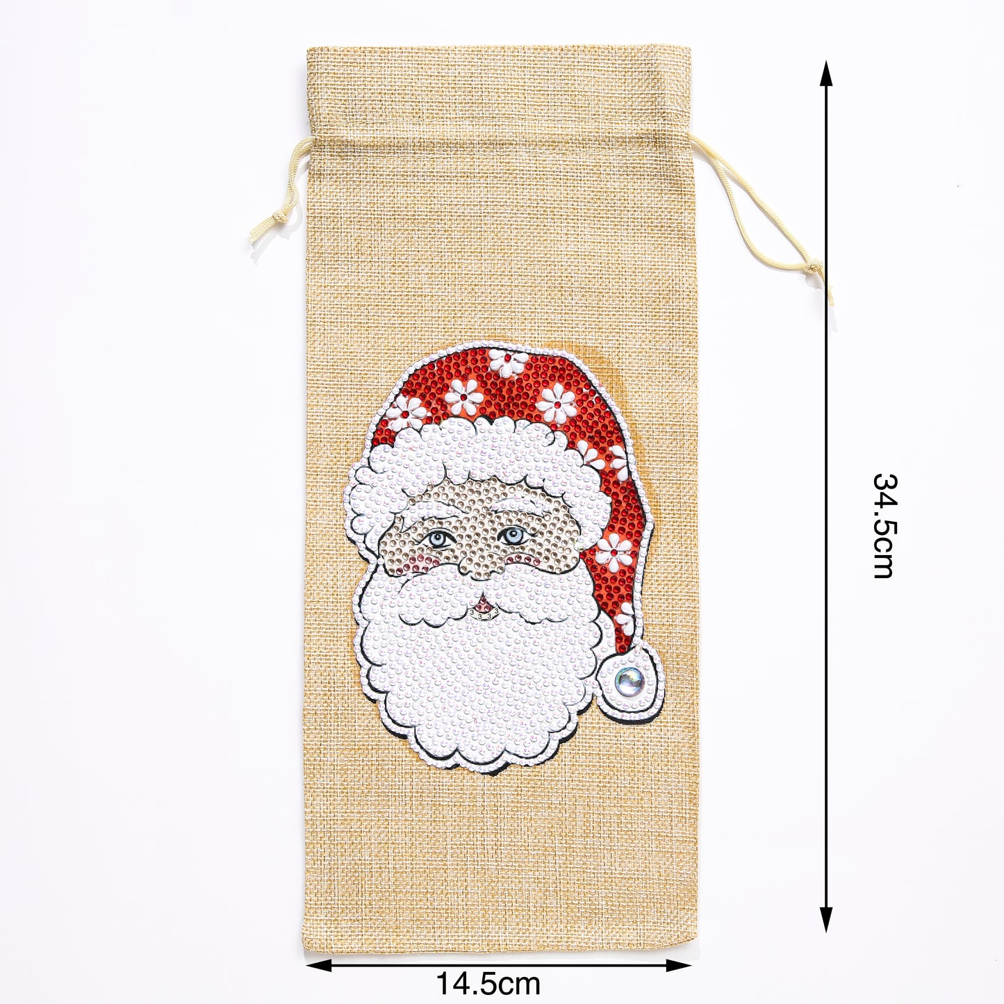 DIY Diamond Wine Gift Bag Decoration | Santa Claus