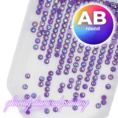 AB luxurious polyester cloth diamond Painting Kits | Peacock