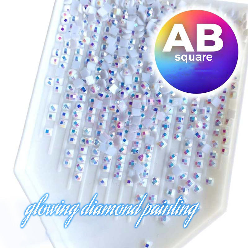 AB luxurious polyester cloth diamond Painting Kits | Fairy and Dragon