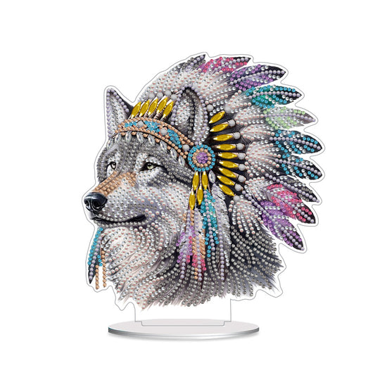 DIY Diamond Painting Ornament | Wolf