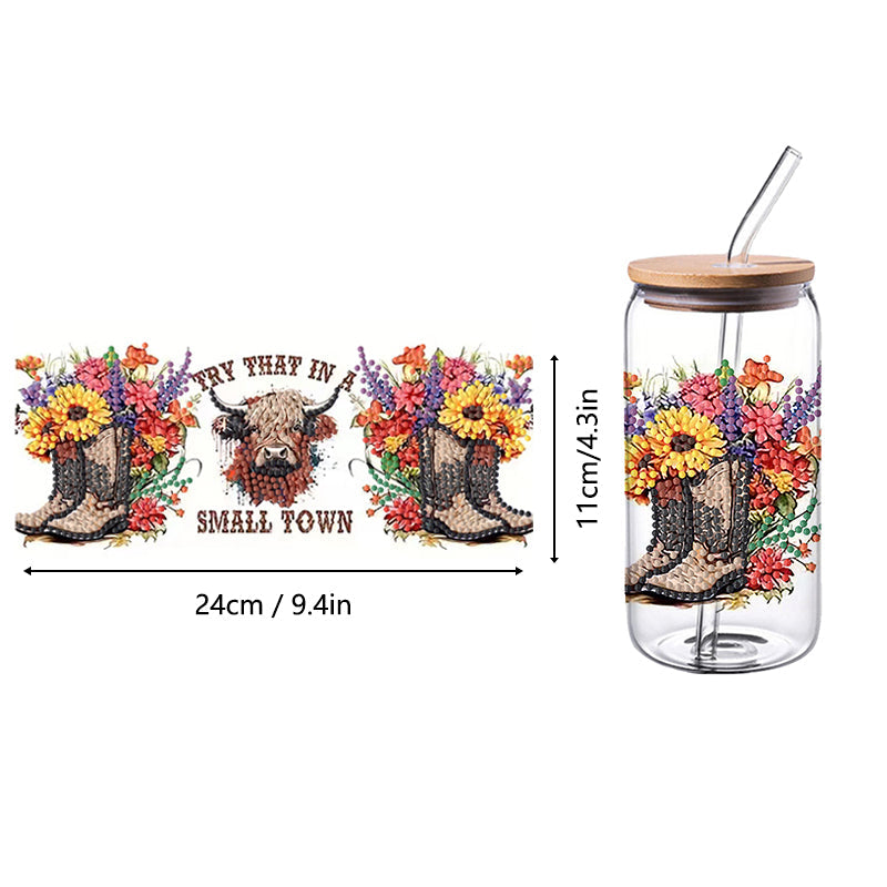 Free 4PCS DIY diamond painting cup stickers (without cup) | Boots