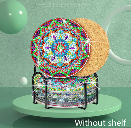 6pcs | Diamond Painting Coasters | Mandala