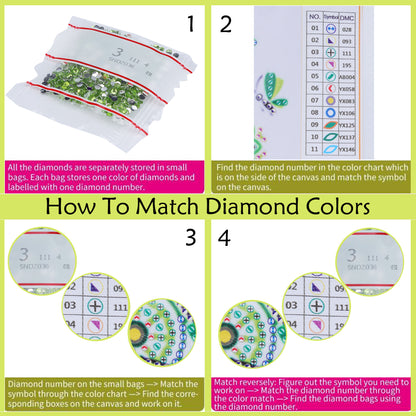 10 pcs set DIY Special Shaped Diamond Painting Coaster | Flamingo
