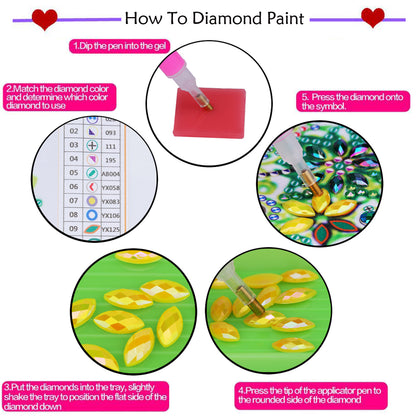 8 pcs set DIY Special Shaped Diamond Painting Coaster | Face