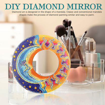DIY diamond painting  Mandala  Mirror