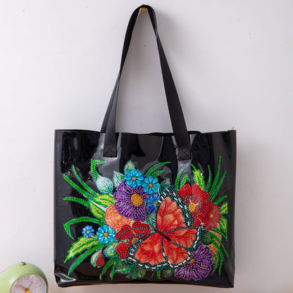 DIY Diamond Painting | Diamond Flower bag | Transparent Jelly Shopping Bag