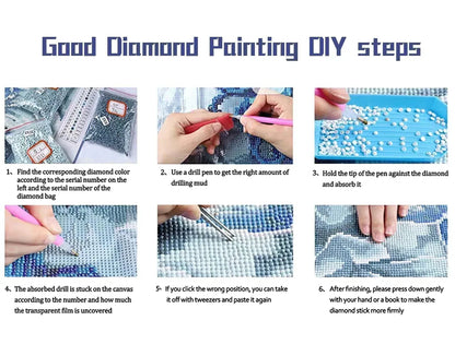 Full Round/Square Diamond Painting Kits |   Love the forest snow scene