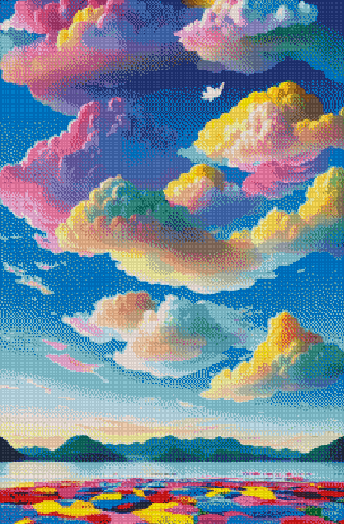 Full Round/Square Diamond Painting Kits |  Colorful Cloud