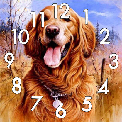 Dog Clock | Diamond Painting