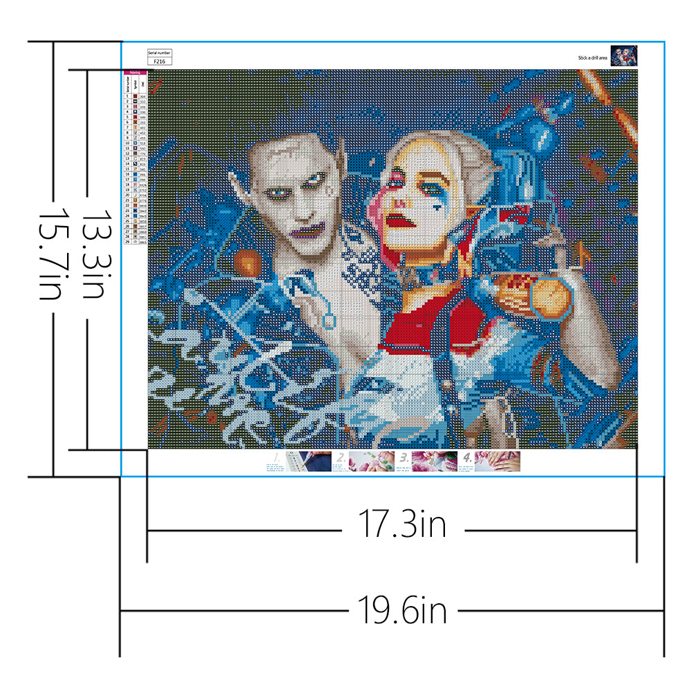 Harley Quinn  | Full Square Diamond Painting Kits