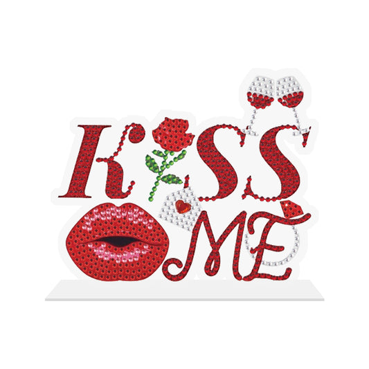 Diamond Painting Ornament | Valentine's Day | Kiss me