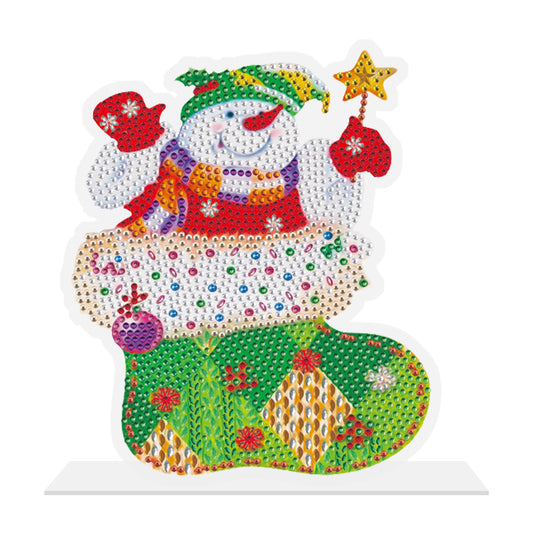 Diamond Painting Ornament | Christmas series | Snowman in Socks