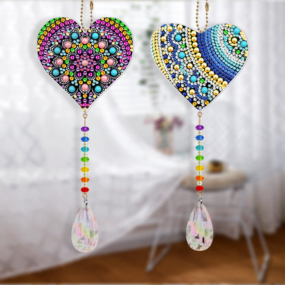 Diamond Painting Prisms Hanging Rainbow | LOVE | Double Faced Diamonds 2pcs
