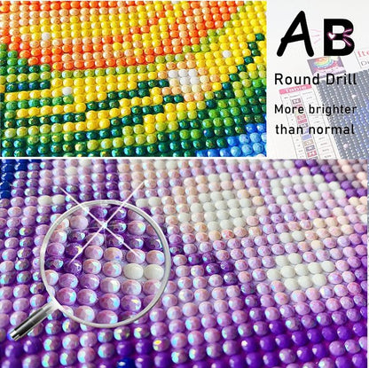 AB Diamond Painting  |  Colorful Girl